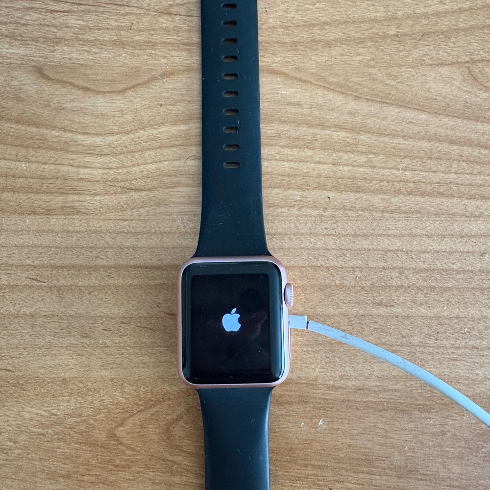 Apple Watch Black and Rose Gold